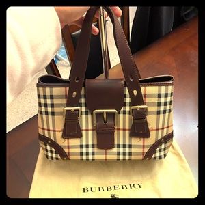 Burberry Classic Check Satchel Bag